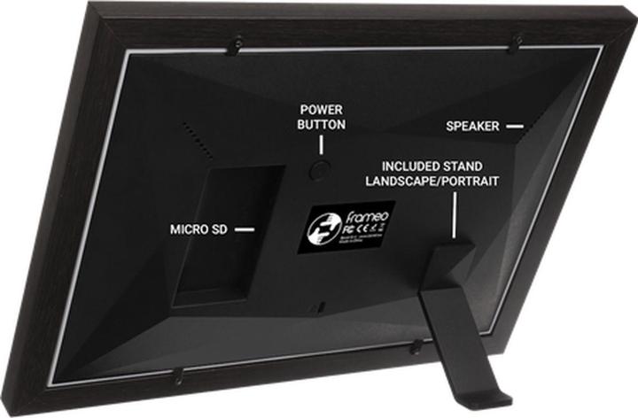 Produktbild Benel Frameo Digitaler Fotorahmen HF-101WB Braun 10.1 Inch (10.10", 1280 x 800 Pixel)