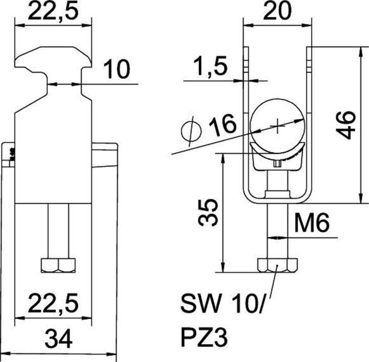 Actual product image OBO Bettermann OBO U-clamp