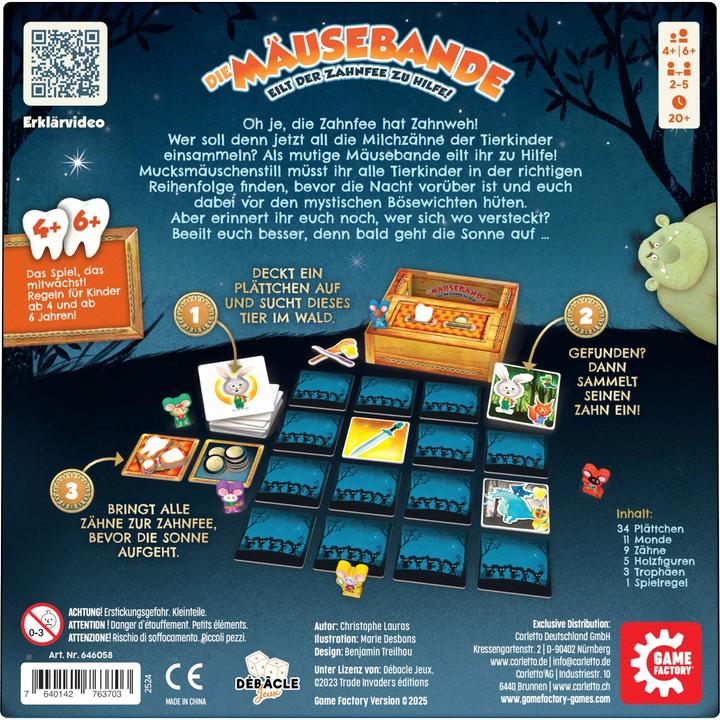 Produktbild Game Factory Die Mäusebande (d) (Deutsch, 2 - 5 Spieler)