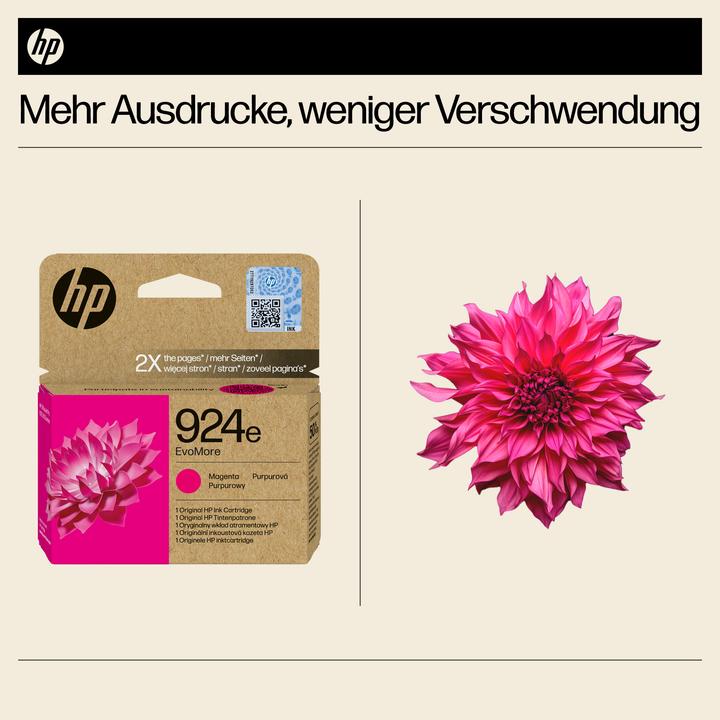Productafbeelding HP 4K0U8NE#CE1 924e EvoMore OJ PRO magenta inkt 800 pagina's (M)