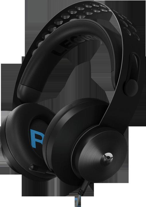 Actual product image Lenovo Legion H300 Headphones Wired Headband Gaming Black (Cable)