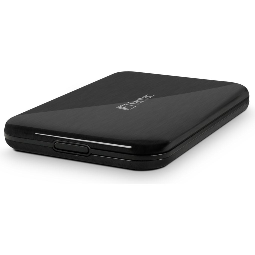 Fantec ALU-25U3 (2.5"), Festplattengehäuse, Schwarz