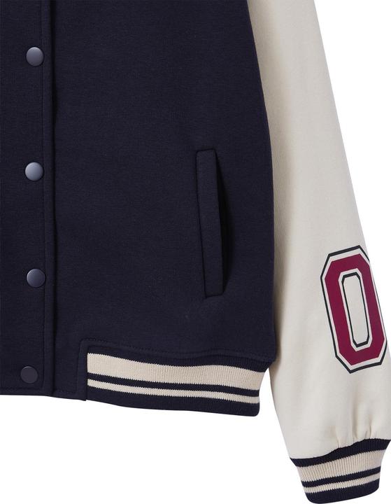 Immagine prodotto Jonen College-Sweatjacke mit Kontrastärmeln Mädchen (128)