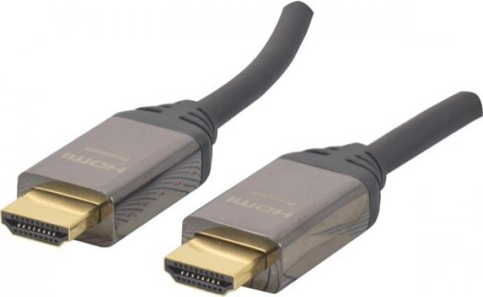 Image du produit Tecline Câble HDMI PREMIUM Highspeed avec Ethernet, Haute qualité, HDMI mâle A / mâle A, 2,0 m Câble de (2 m, HDMI, 2.0)