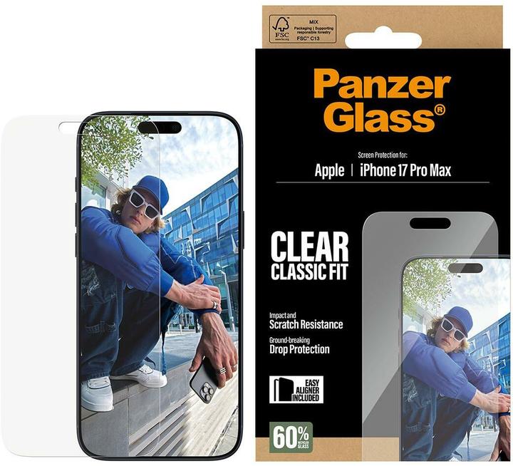 Produktbild PanzerGlass Classic Fit (1 Stück, Apple iPhone 17 Pro Max)