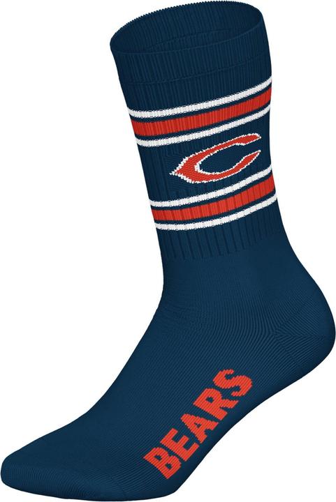 Produktbild Barefoot Chicago Bears 3pk Crew Socks 39-42 (39 - 42)