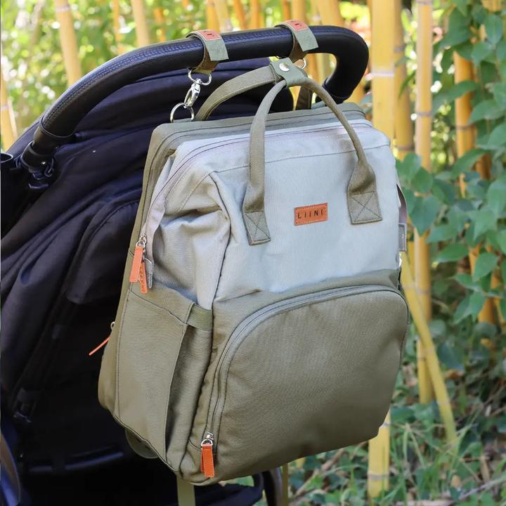 Actual product image Liini Changing rucksack olive rPET