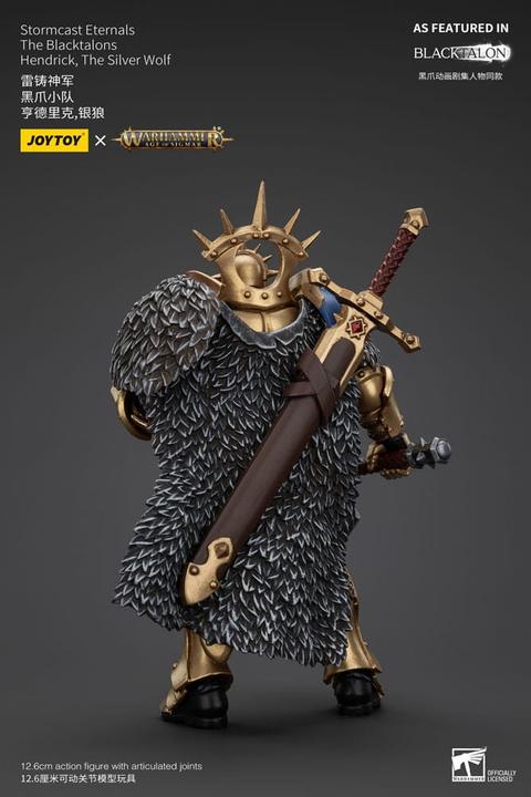 Actual product image Joy Toy Warhammer Age of Sigmar action figure Stormcast Eternals The Blacktalons Hendrick The Silver Wolf