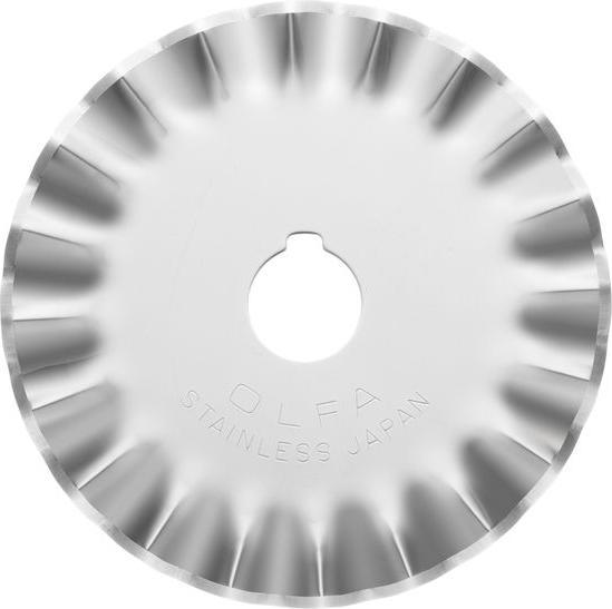 Actual product image Olfa 1 WAB45 disc - fire - 45 mm diameter - in a plastic box on a bubble card (Replacement blade)