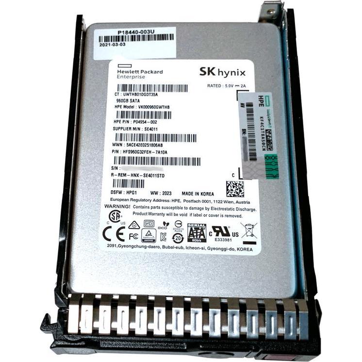 HPE Drv SSD 960gb Sff Sata Sc Ri (960 GB, 2.5"), SSD