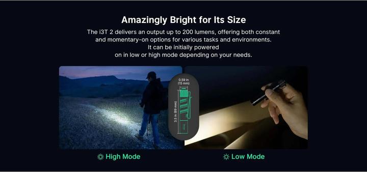 Produktbild Olight I3T 2 EOS (8.90 cm, 200 lm)