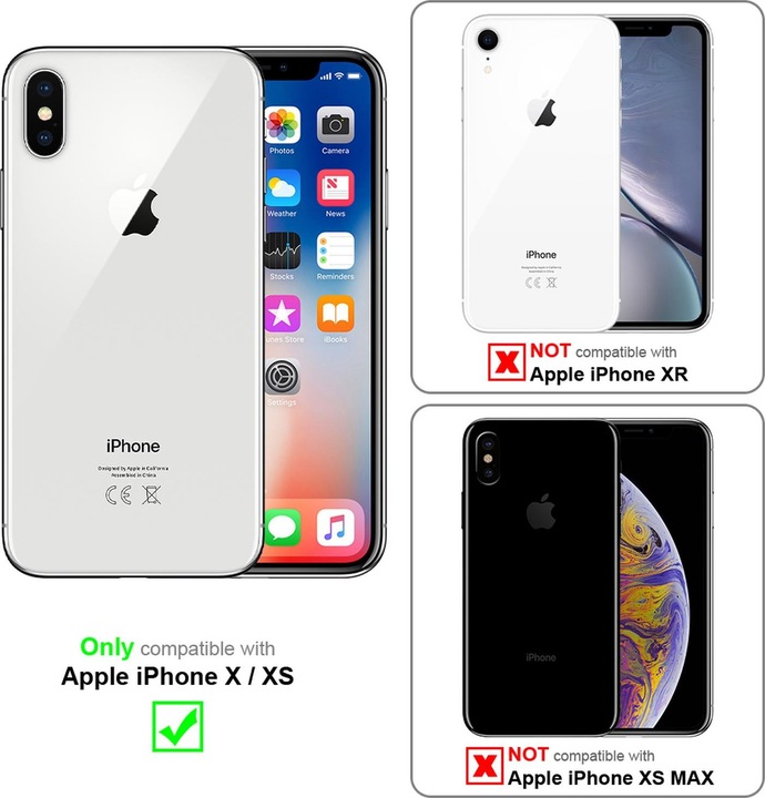 Actual product image Cadorabo Hard Cover Frosty Cover (Apple iPhone X)