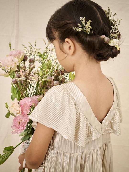 Produktbild Vertbaudet Mädchen Festkleid mit Schmetterlingsärmeln aus Lamé (86)
