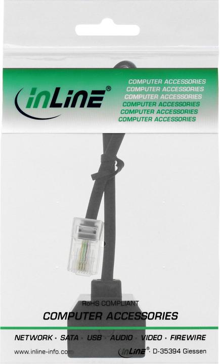 Actual product image InLine ISDN distributor 1x RJ45 ST / 2x RJ45 BU