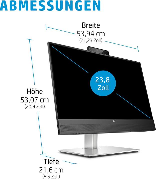 Actual product image HP E24mv G4 (1920 x 1080 pixels, 23.80")