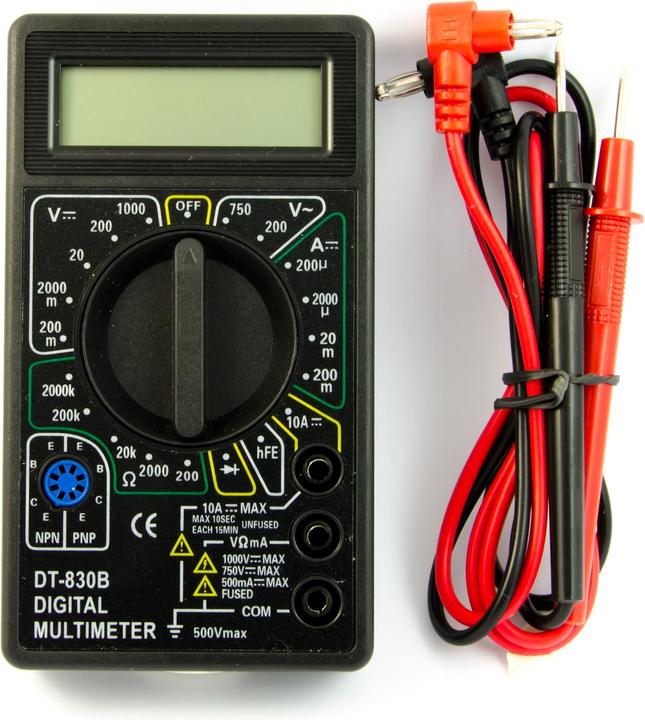 Produktbild Purecrea Messgerät Digital Multimeter DT-830B Schwarz