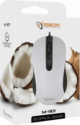 Produktbild Sbox Optical Mouse M-901 white