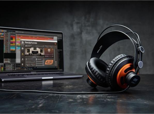 Actual product image ESI Extra10 studio headphones with stand (Cable)