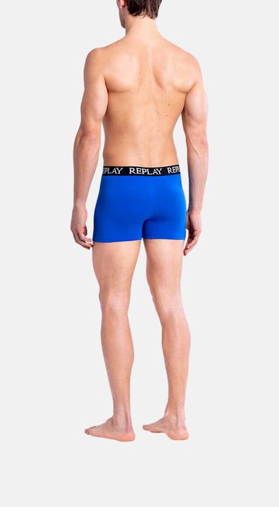 Immagine prodotto Replay Trunk BOXER Style 01/C Basic Cuff Logo im 2er Pack (XL, Confezione da 2)