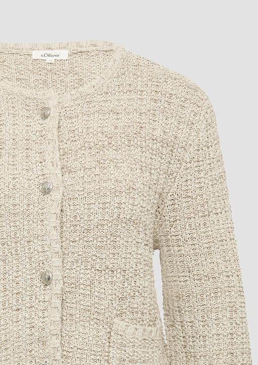 Produktbild S.Oliver Strickjacke Strukturierte Strickjacke in Melange-Optik (46)