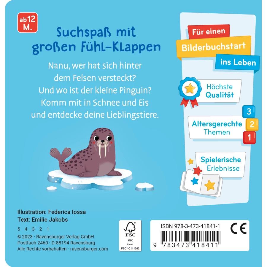 Thumbnail - Ravensburger, Babybücher, Wo bist du, kleiner Pinguin? (Deutsch)
