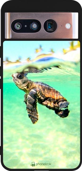 Image du produit PhoneLook Coque Silicone rigide noir Turtle Underwater (Google Pixel 8)