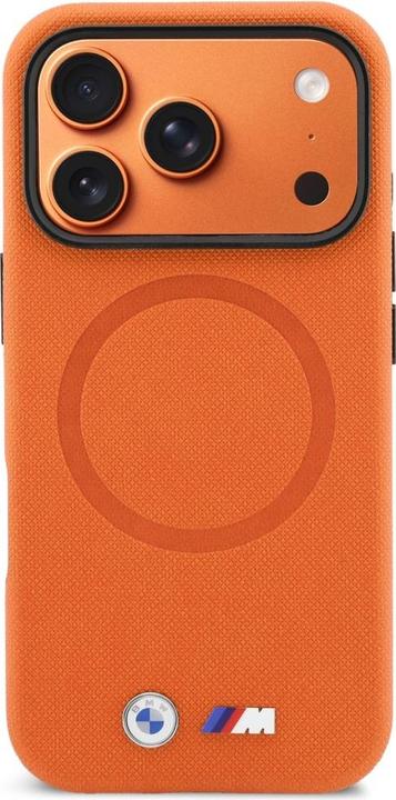 Produktbild BMW Case M FW Logo Metal MagSafe for iPhone 17 Pro orange (Apple iPhone 17 Pro)