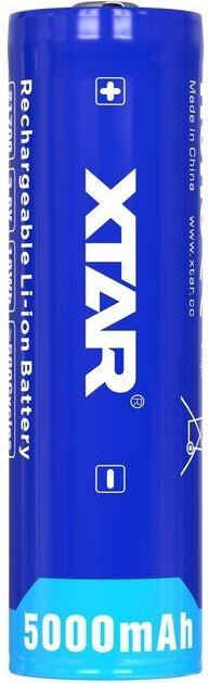 Actual product image Xtar 5000mAh 3.6V 21700 battery with PCB (1 pcs., Device specific, 5000 mAh)