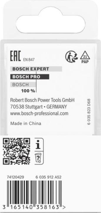 Produktbild Bosch Professional Zubehör Kantenformfräser E, 8 mm, R1 6,3 mm, D 25,4 mm, L 14 mm, G 46 mm