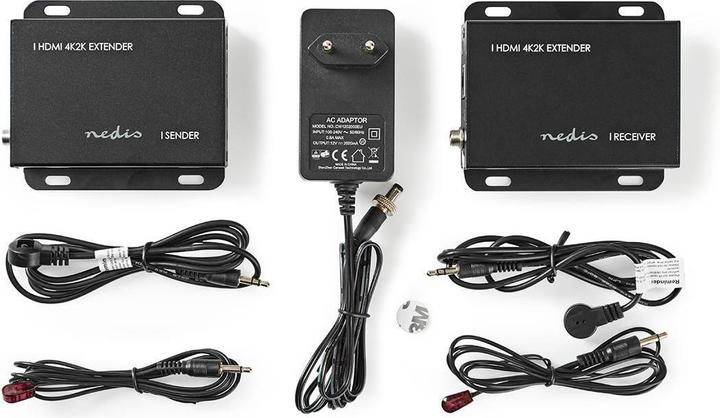 Actual product image Nedis HDMI Extender|Over CAT6| up to 50.0 m| 4Ka30Hz| 10.2 Gbps| (1 m)