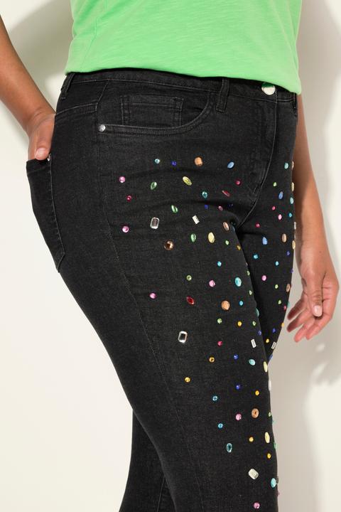Image du produit Angel of Style Jean 7/8 coupe Slim Fit, avec strass 5 poches (46)