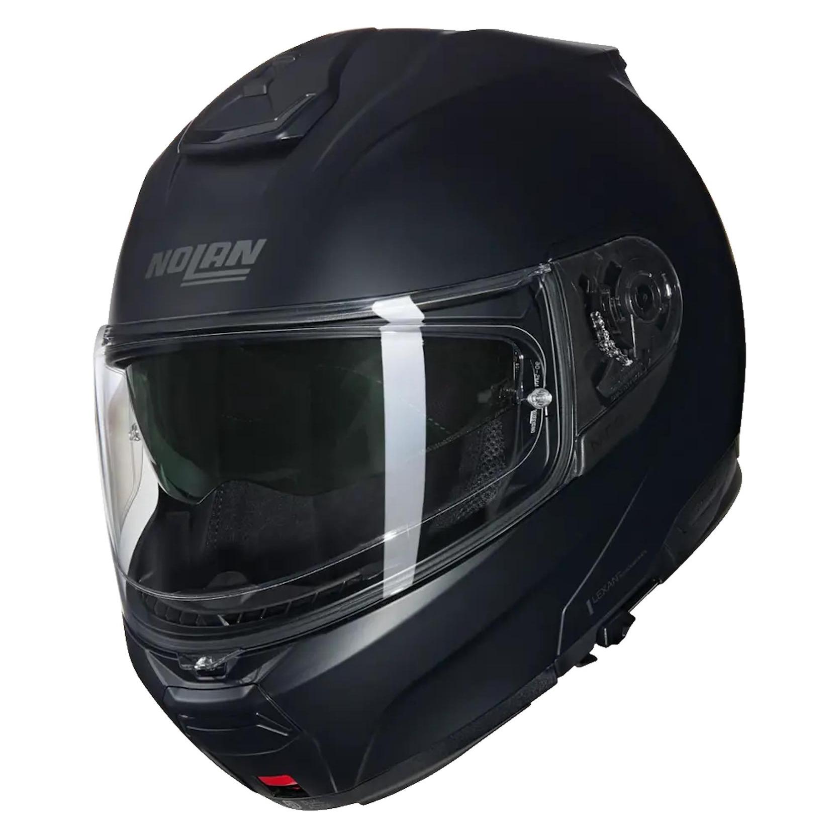 Nolan, Motorhelm, N100-6 Classico Modularhelm, Schwarz (M, 58 cm)