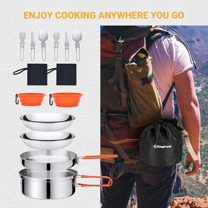Produktbild Kingcamp Camping Kochgeschirr Set (17pcs, 2 Personen)