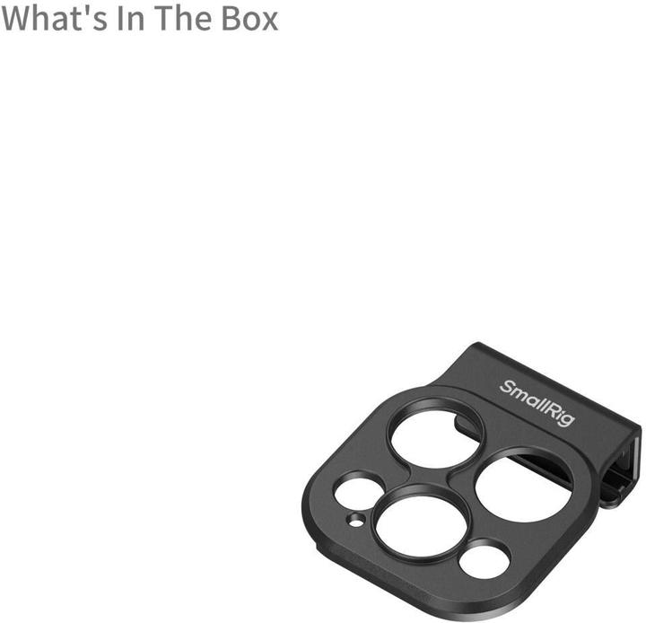 Actual product image SmallRig 5009 17mm Threaded Lens Backplate for iPhone 16 Series Cage