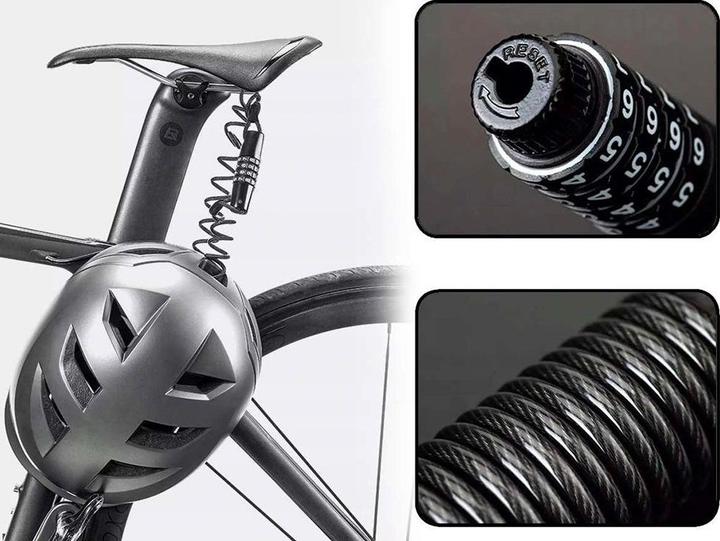 Image du produit Rockbros Antivol de vélo T609 avec combinaison de 1,5 m - noir