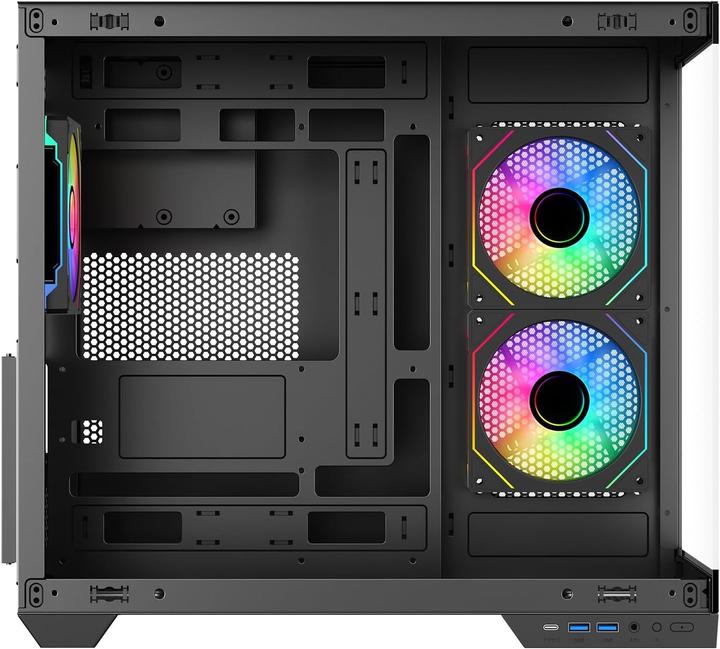 Produktbild Itek Boitier Moyen Tour ATX Dark Cave DS RGB avec panneaux vitrés (Noir) (ATX, mATX, Mini-ITX)