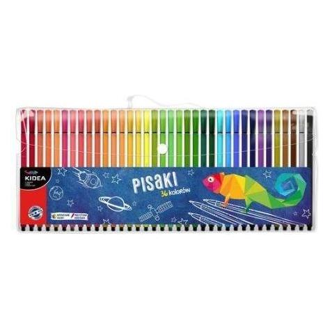 Derform, Marker, Marker Im Etui 36 Farben Kidea (36 x)