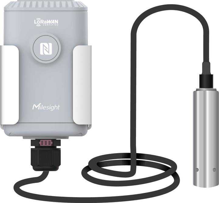 Milesight submersible water level sensor. em500-swl-868m-l010-4846w