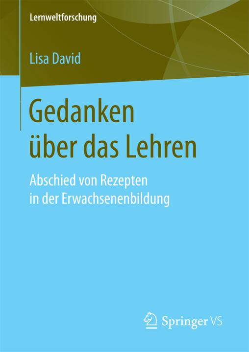 Produktbild Gedanken über das Lehren (Deutsch, Lisa David, 2017)