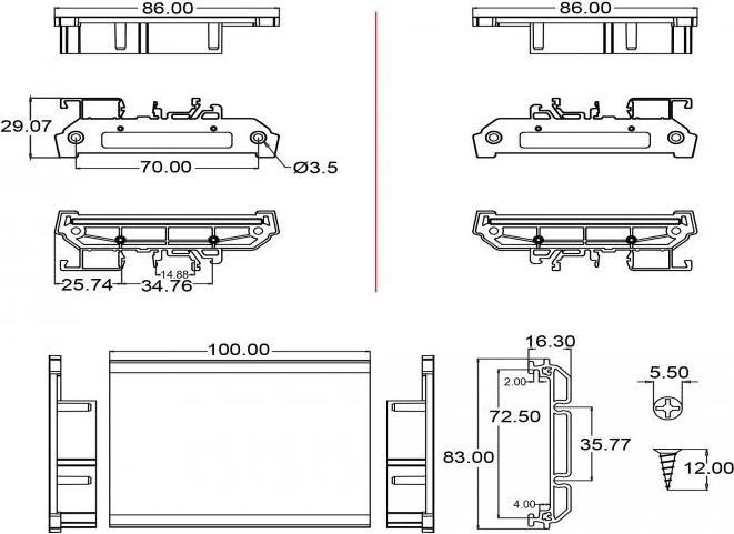 Image du produit Delock Support de platine, 10 cm