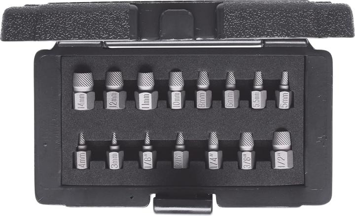 Actual product image KS Tools Spiral screw and bolt extractor set, 15 pcs.