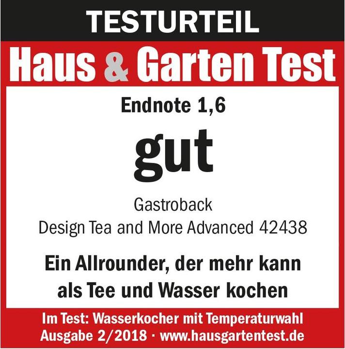 Image du produit Gastroback Design Tea & More Advanced (1.50 l)