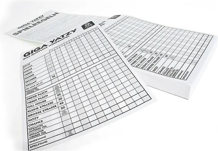 Produktbild ASS Altenburg 22517117 - Giga Yatzy Block (Deutsch, 2 - 6 Spieler)
