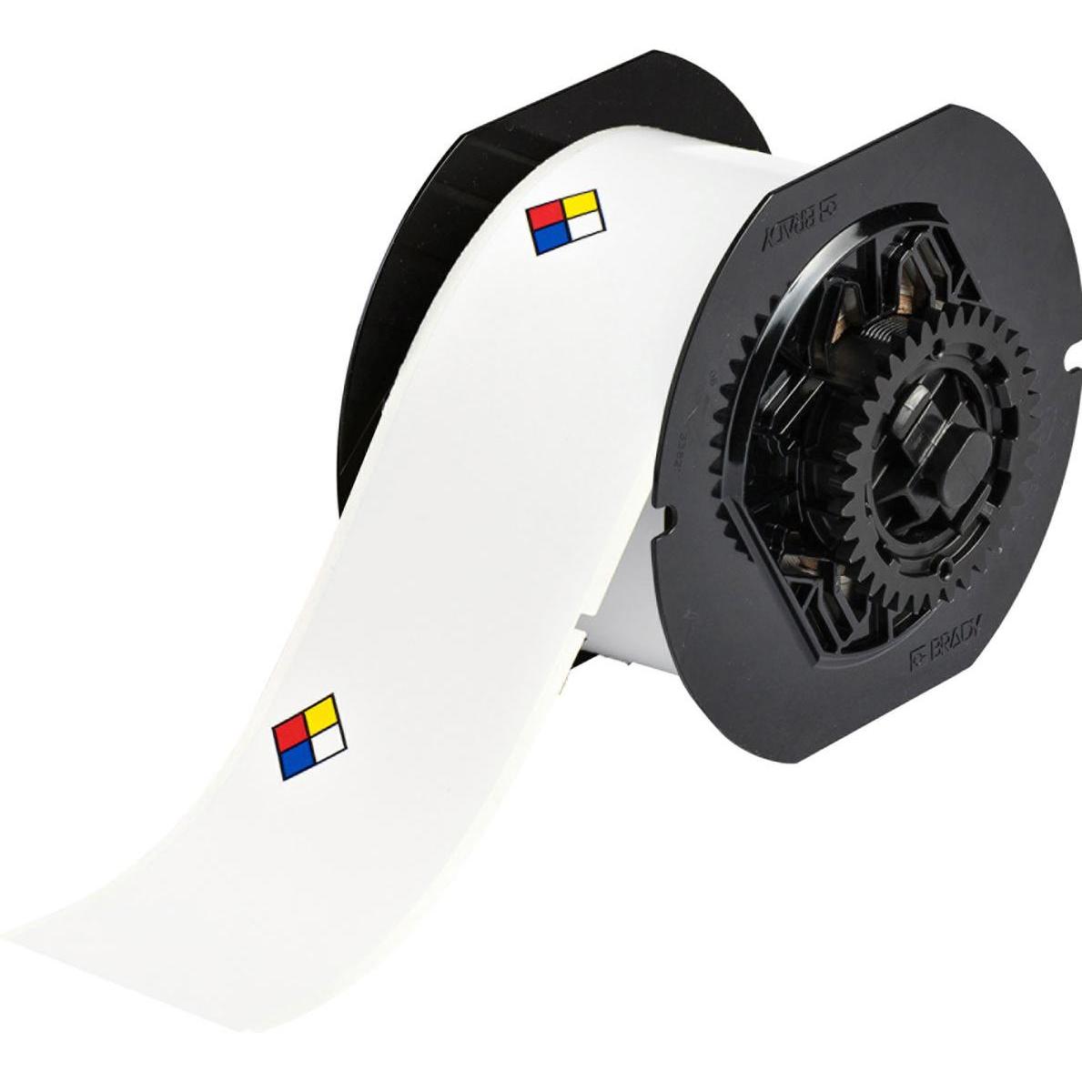 Brady, Etiketten, B30-245-595-NFPA, vorgedruckte Vinyl-Etiketten, Weiss, glänzend, 57.15 x 101.60 mm, permanent