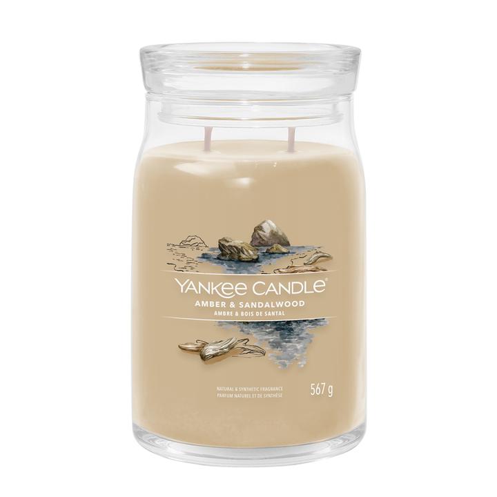 Actual product image Yankee Candle Amber & Sandalwood Signature Large Jar Scented Candle