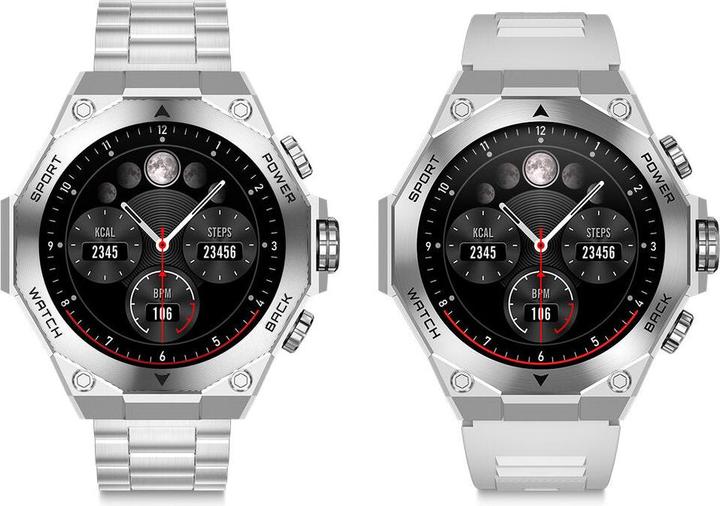 Actual product image KSIX Smartwatch Silberfarben 1,43"