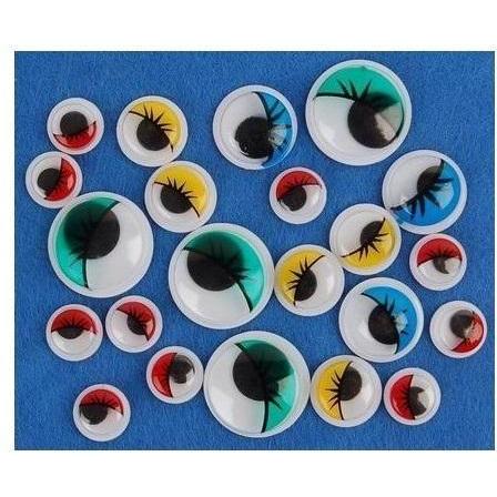 Andy, Ciglia finte, Bewegliche Augen mit MIX-Wimpern 24 Stk