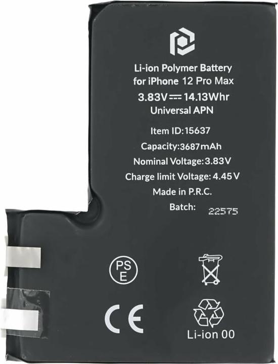 Actual product image prio Battery Cell for iPhone 12 Pro Max (without Flex Cable)