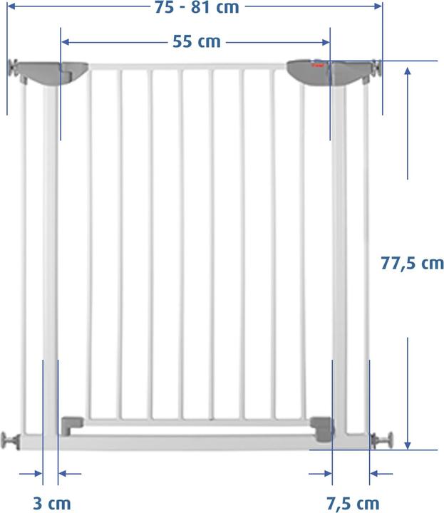 Image du produit Reer Klemmgitter Basic (75 cm)