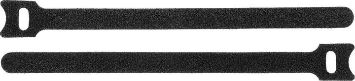 ProXtend Hook and Loop 20cm x 12mm Black 10pcs (Klettkabelbinder, 200 mm, 10 Stk.)